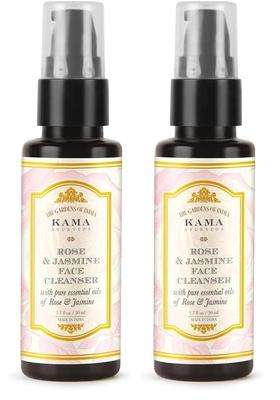 Kama Ayurveda Rose and Jasmine Face Cleanser with the Pure Essential Oils of Rose and Jasmine 50 ml | Authentic Traditional Formula