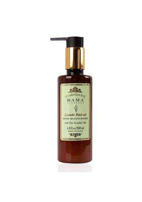 Kama Ayurveda Lavender Patchouli Body Moisturiser with Pure Essential Oils of Lavender and Patchouli, 200 ml | Authentic Traditional Formula