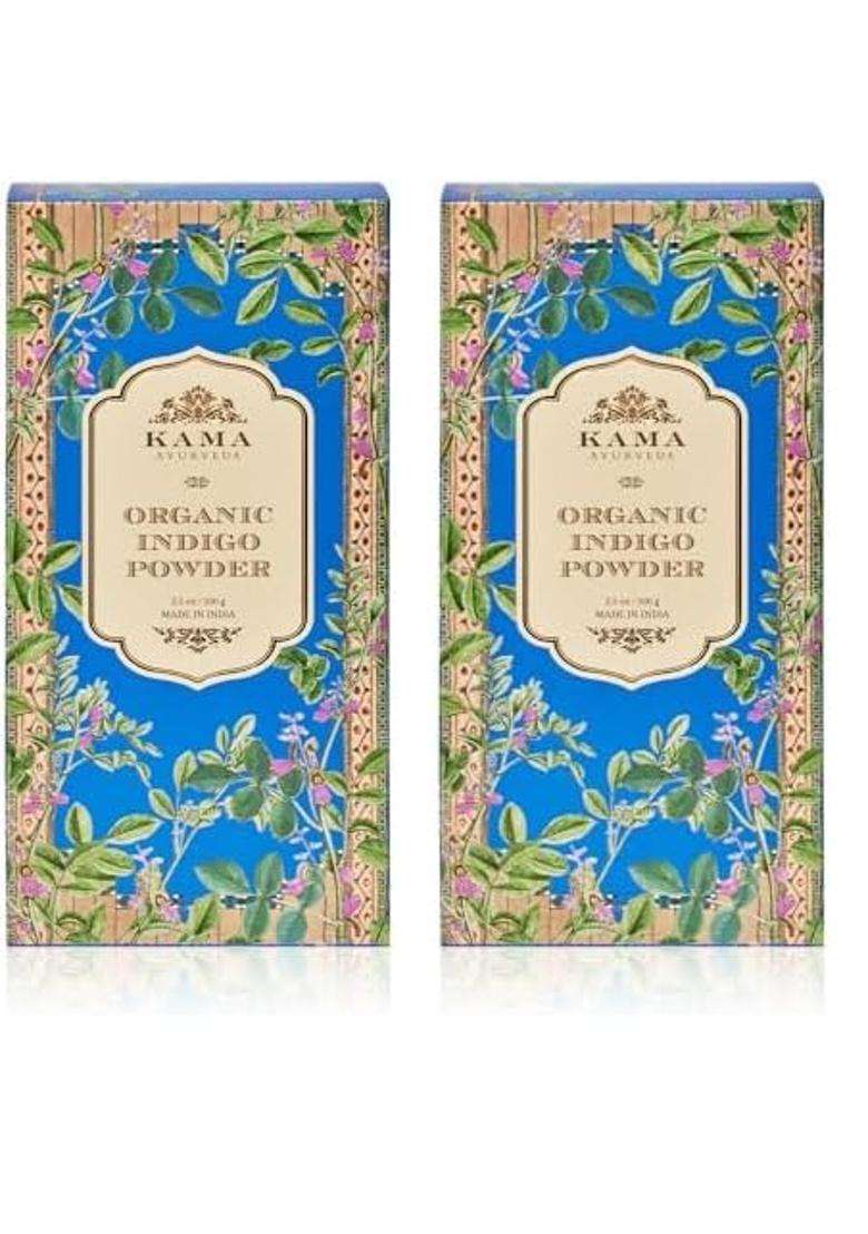 Kama Ayurveda Organic Indigo Powder, 100g | Authentic Traditional Formula - Indya
