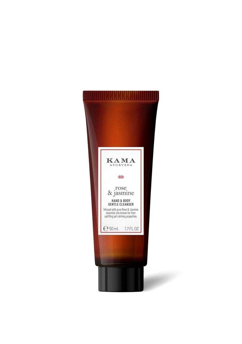Kama Ayurveda Rose & Jasmine Moisturising Body Cleanser 50 ml | Authentic Traditional Formula - Indya