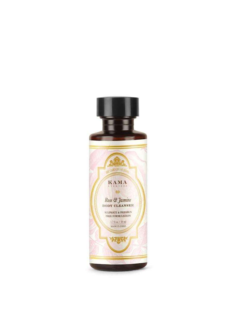 Kama Ayurveda Rose and Jasmine Body Cleanser, 50 ml | Authentic Traditional Formula - Indya