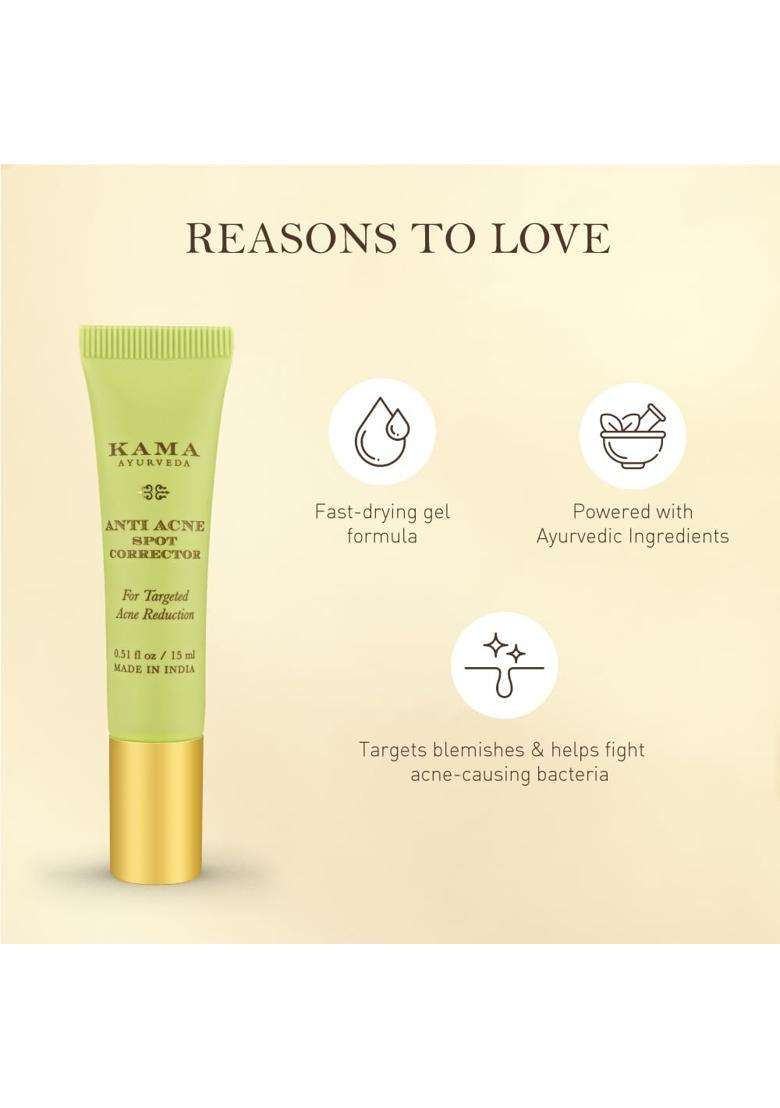 Kama Ayurveda Anti Acne Spot Corrector 15 ml | Authentic Traditional Formula - Indya