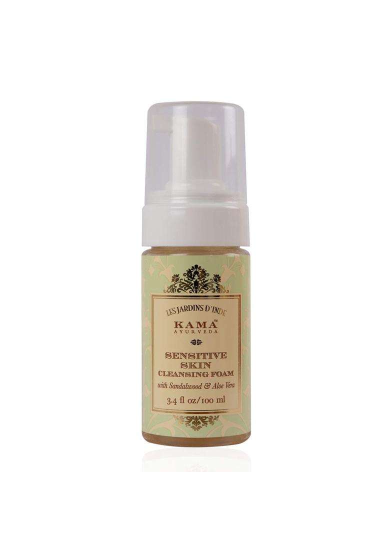 Kama Ayurveda Sensitive Skin Cleansing Foam 100 ml | Authentic Traditional Formula - Indya