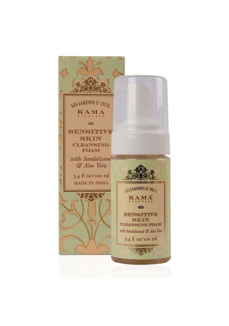 Kama Ayurveda Sensitive Skin Cleansing Foam 100 ml | Authentic Traditional Formula - Indya