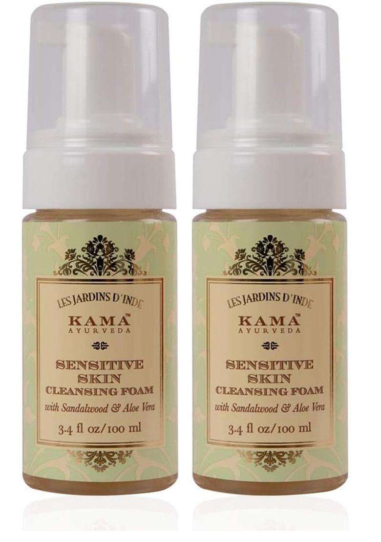 Kama Ayurveda Sensitive Skin Cleansing Foam 100 ml | Authentic Traditional Formula - Indya