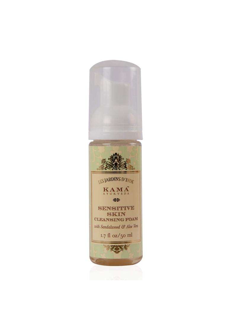 Kama Ayurveda Sensitive Skin Cleansing Foam 50 ml | Authentic Traditional Formula - Indya