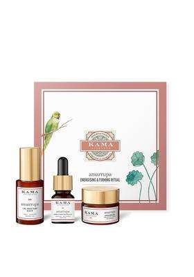 Kama Ayurveda Amarrupa Firming Discovery Set 33 ml | Authentic Traditional Formula | 3 piece Skincare Sample Set
