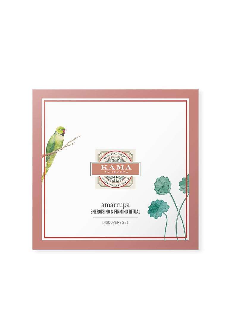 Kama Ayurveda Amarrupa Firming Discovery Set 33 ml | Authentic Traditional Formula | 3 piece Skincare Sample Set - Indya