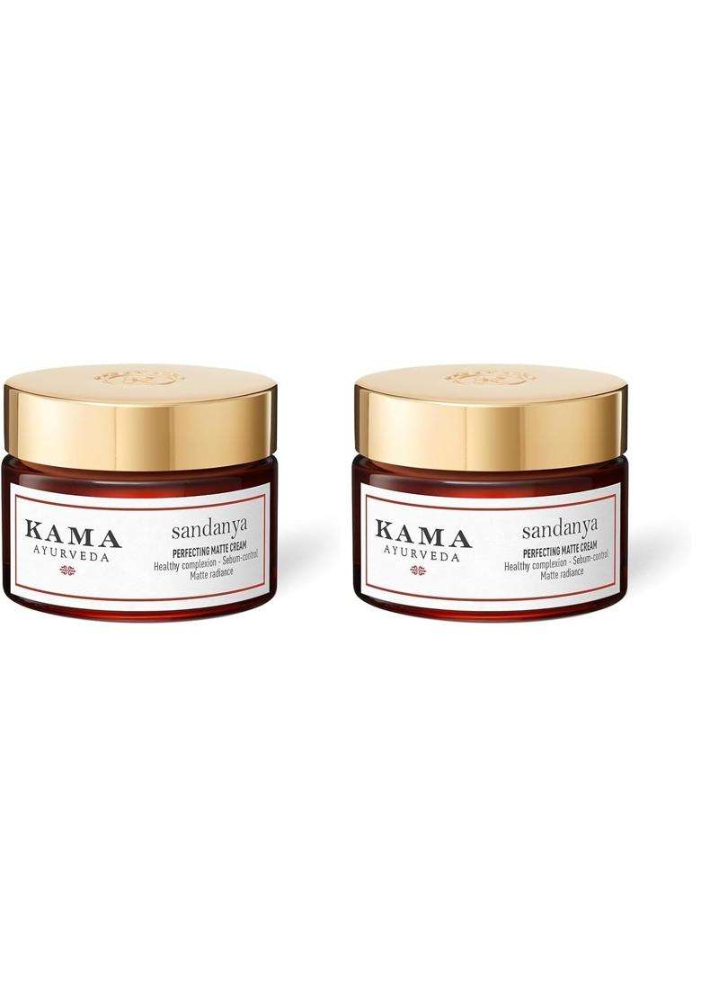 Kama Ayurveda Sandanya Perfecting Matte Cream 15 ml | Authentic Traditional Formula - Indya