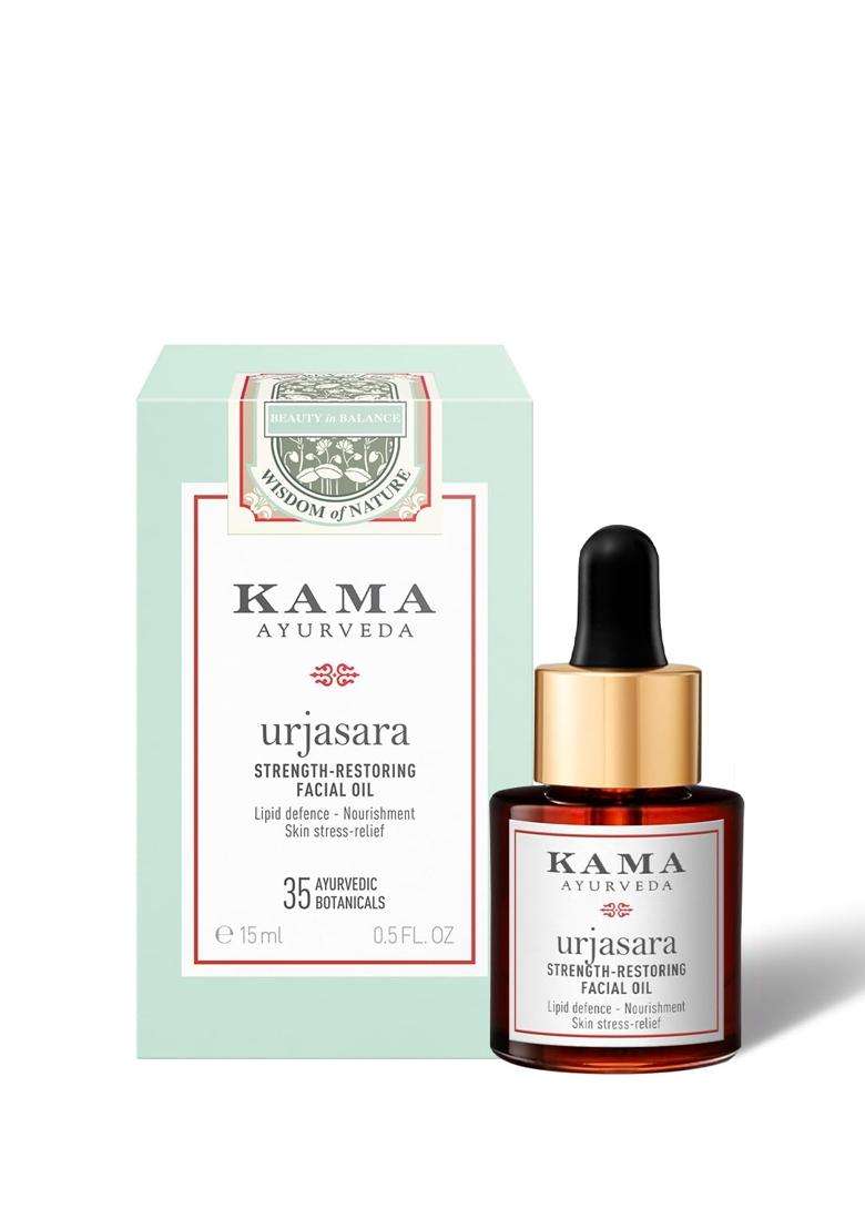Kama Ayurveda Urjasara Strength-Restoring Facial Oil 15 ml | Authentic Traditional Formula - Indya