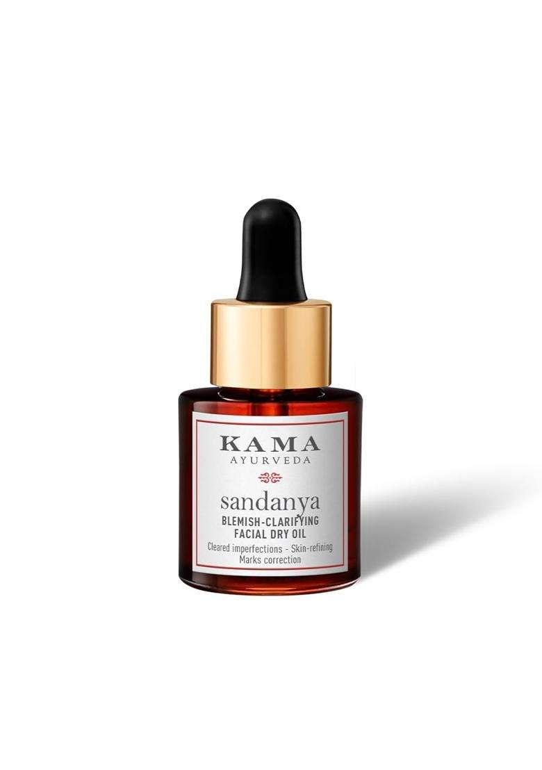 Kama Ayurveda Sandanya Blemish Clarifying Facial Dry Oil 15 ml | Authentic Traditional Formula - Indya