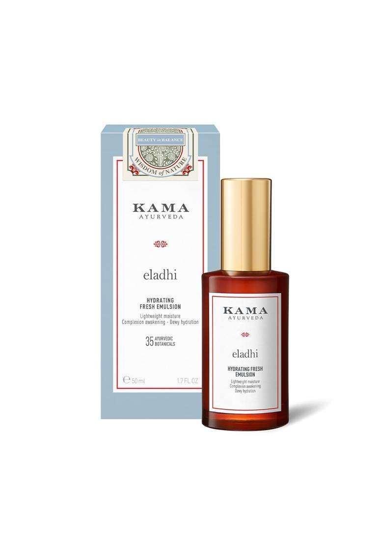 Kama Ayurveda Eladhi Hydrating Fresh Emulsion 50 ml | Authentic Traditional Formula | Lightweight Cream With Calendula 50 ml - Indya