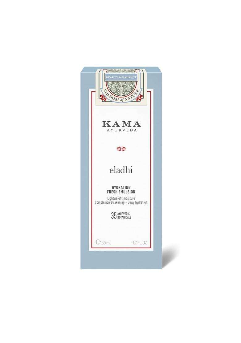 Kama Ayurveda Eladhi Hydrating Fresh Emulsion 50 ml | Authentic Traditional Formula | Lightweight Cream With Calendula 50 ml - Indya