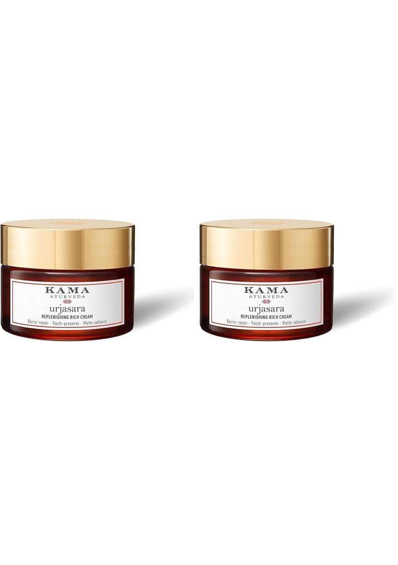 Kama Ayurveda Urjasara Nourish & Replenishing Rich Cream 30 ml | Authentic Traditional Formula - Indya