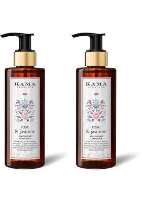 Kama Ayurveda Rose & Jasmine Moisturising, Silicone Free Hair Conditioner for All Hair Types 200 ml | Authentic Traditional Formula