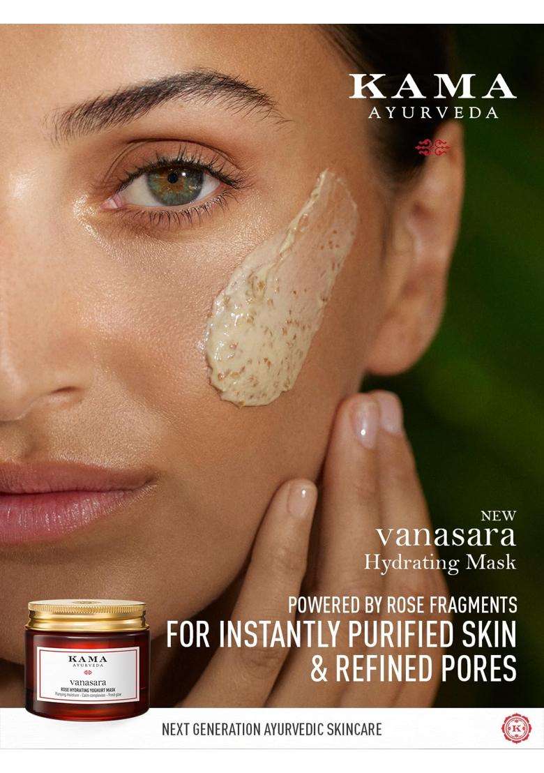 Kama Ayurveda Vanasara Rose Hydrating Yoghurt Mask 15 ml | Authentic Traditional Formula - Indya