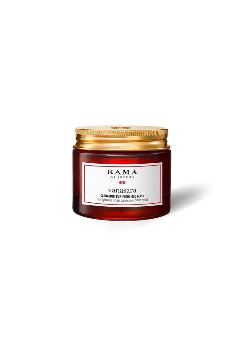Kama Ayurveda Vanasara Cardamom Purifying MUD Mask 50 ml | Pore Tightening | For Clear, Smooth Skin - Indya