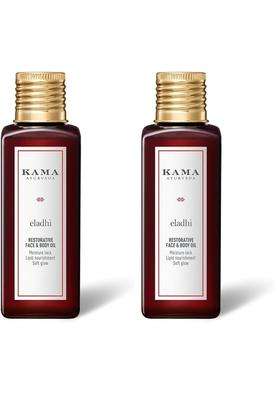 Kama Ayurveda Eladhi Restorative Face & Body Oil For Smooth Skin 100 ml | Authentic Traditional Formula | After Bath Oil