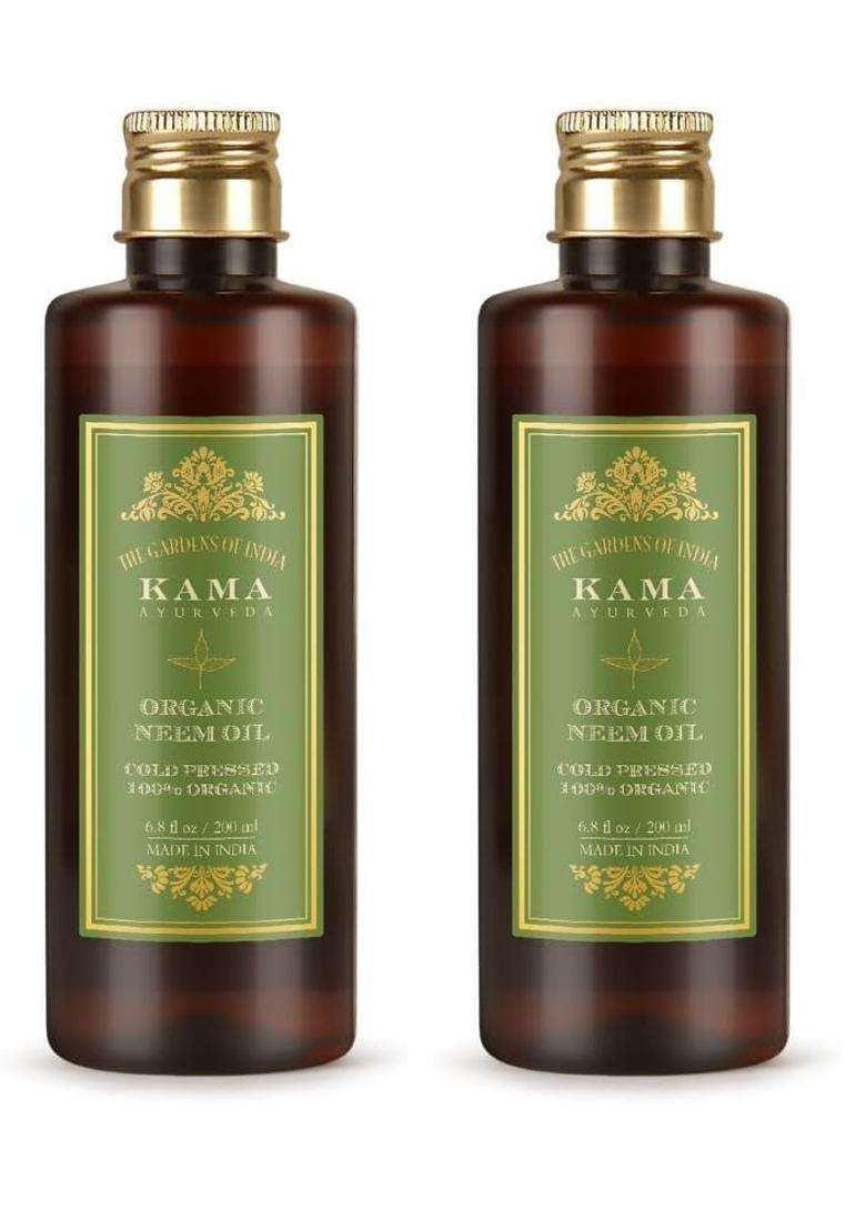 Kama Ayurveda Organic Neem Oil, 200 ml (Pack of 2) | Authentic Traditional Formula - Indya