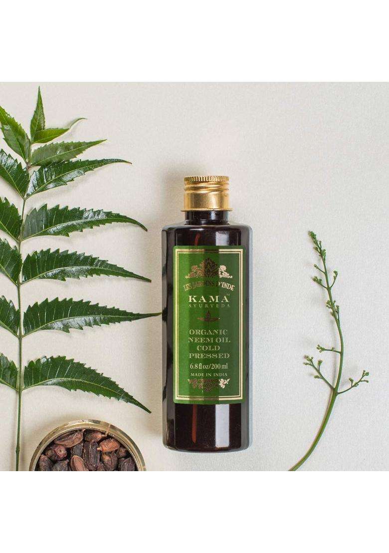 Kama Ayurveda Organic Neem Oil, 200 ml (Pack of 2) | Authentic Traditional Formula - Indya