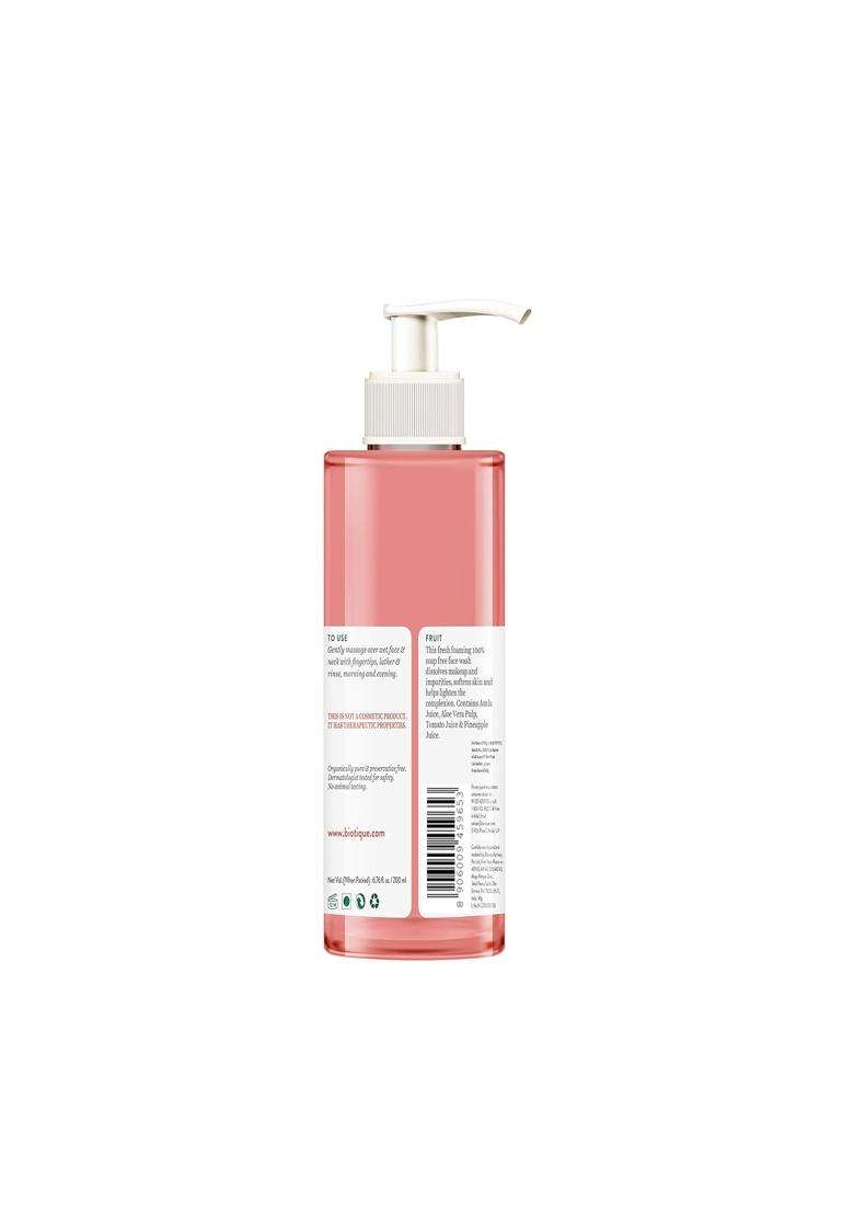 Biotique Fruit Brightening Face Wash 200 ml | Authentic Traditional Formula | Ayurvedic and Organically Pure | Advanced Swiss Technology - Indya