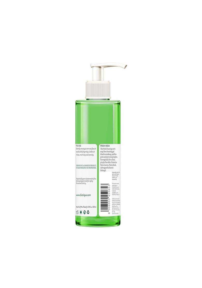 Biotique Fresh Neem Pimple Control Face Wash 200 ml | Authentic Traditional Formula | Ayurvedic and Organically Pure | Prevents Pimples - Indya