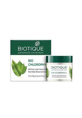 Biotique Bio Chlorophyll Oil Free Anti-Acne Gel & Post Hair Removal Soother For Oily & Acne Prone Sk 50 g