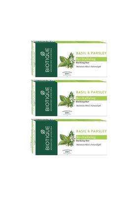 Biotique Basil & Parsley revitalizing Bathing Bar 150g x 3