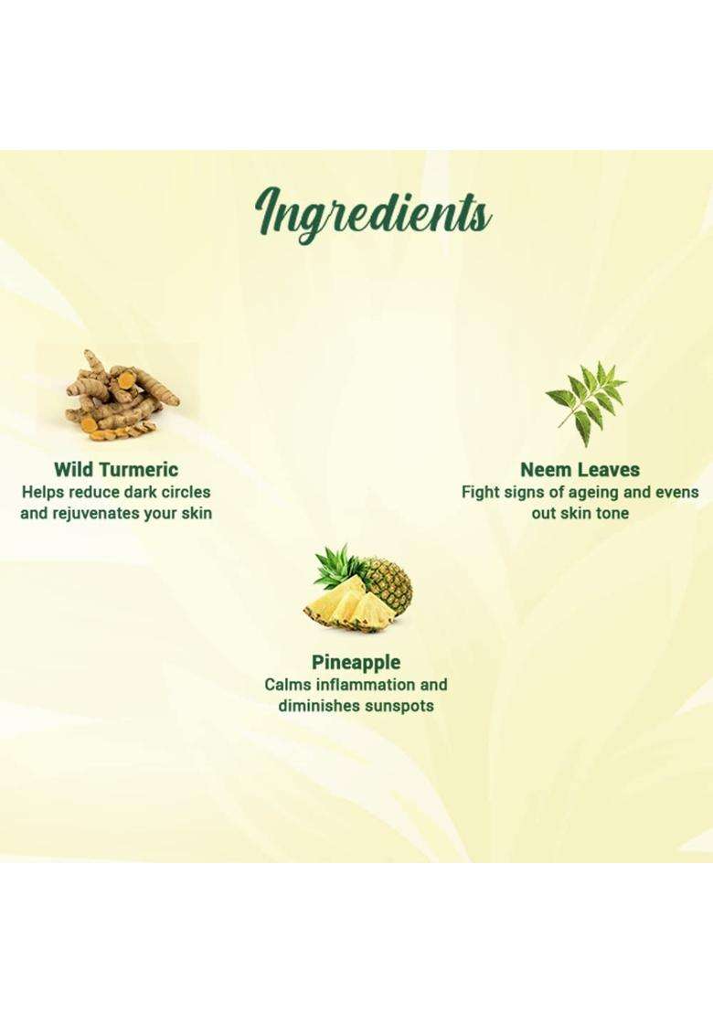 Biotique Pineapple Oil Control Foaming Face Wash 100 ml | Hydrates dry skin | Eliminates Excess Oil | Evens Skin Tone | 100% Botanical Extracts - Indya