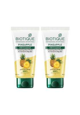 Biotique Pineapple Oil Control Foaming Face Wash 150 ml*2