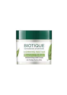 Biotique Morning Nectar Nourish & Hydrate Moisturizing Cold Cream For Visibly Flawless Skin, 50g