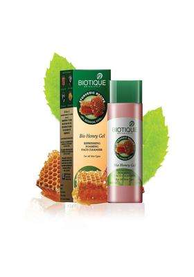 Biotique Bio Honey Gel Refreshing Foaming Face Cleanser, 120 ml (Pack of 2)