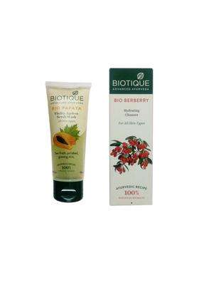 Biotique BIO White Advanced Fairness Face Wash 100 ml +Biotique BIO Berberry Hydrating Cleanser 120 ml