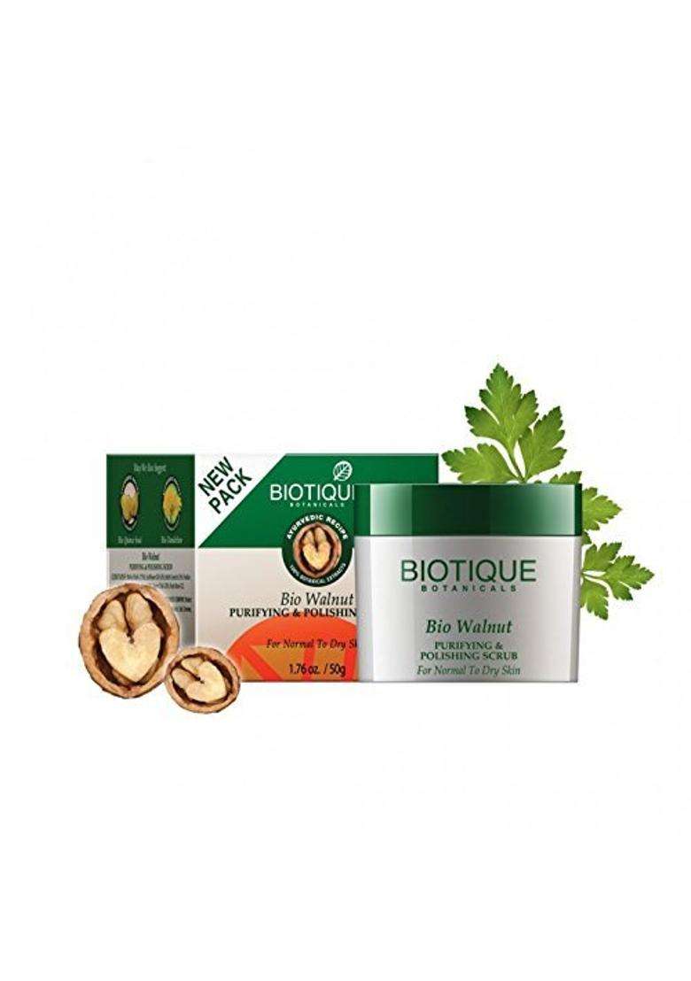 Biotique Bio Walnut Purifying & Polishing Scrub (50g) (Pack of 2) - Indya