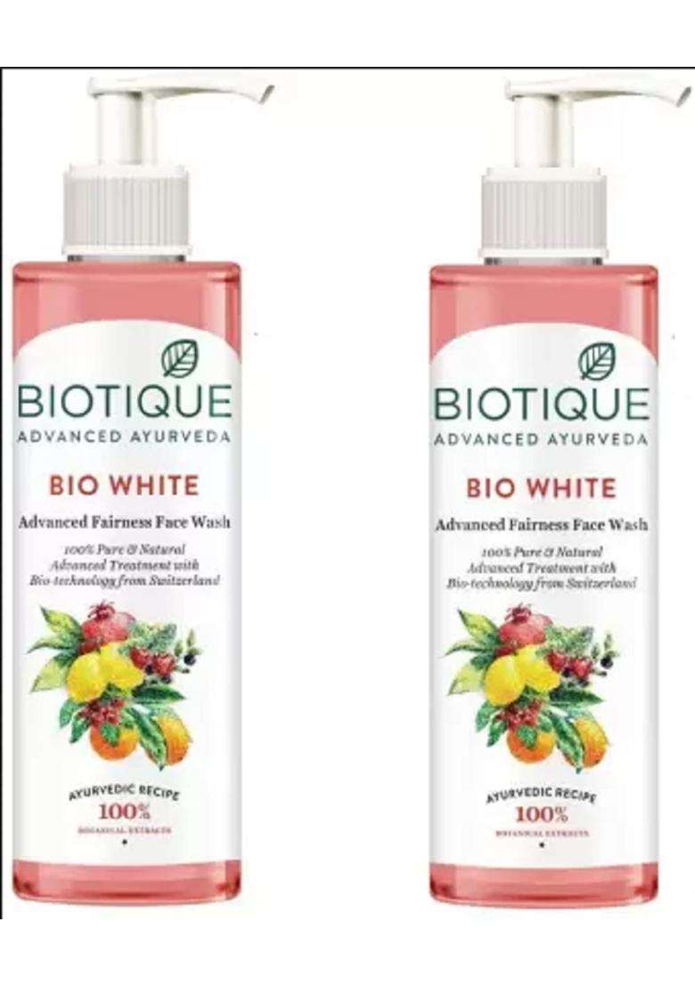 Biotique Bio White Fairness Face Wash (400 ml) - Indya