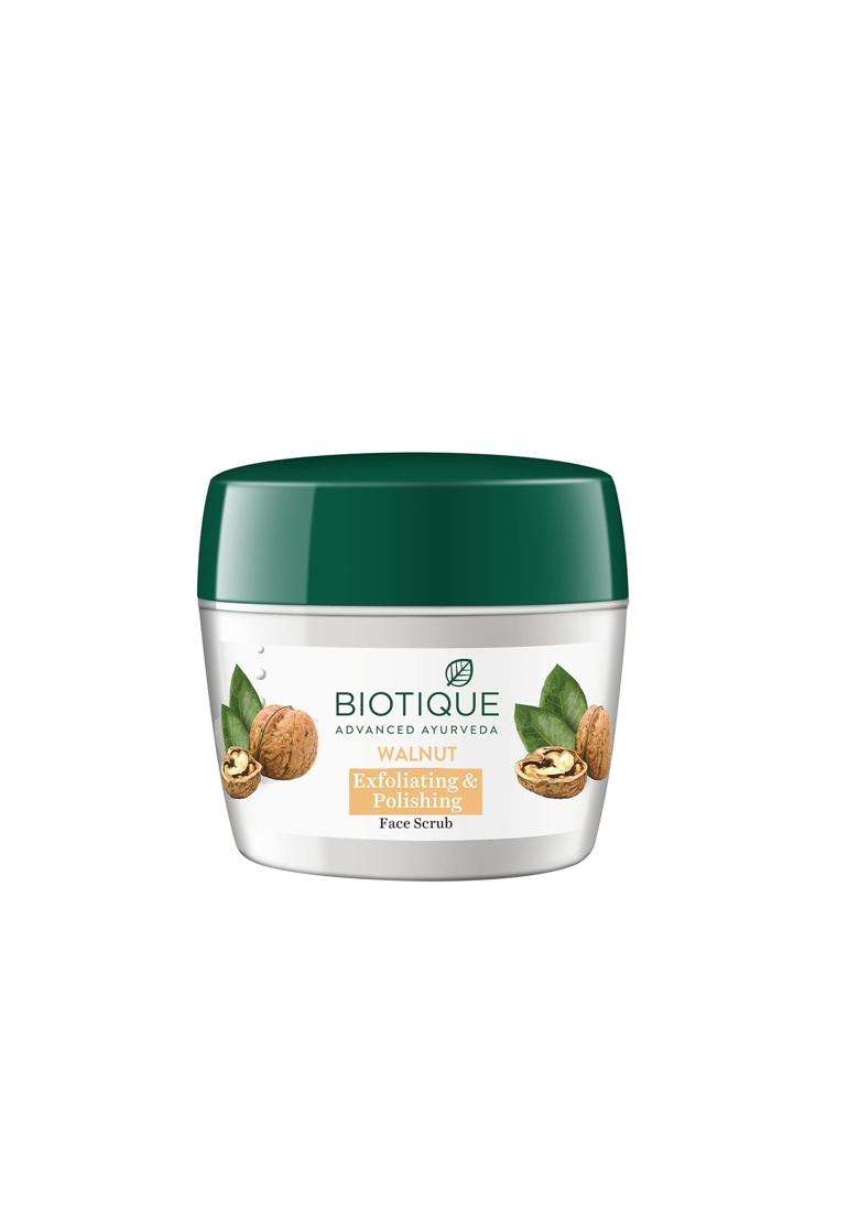 Biotique Walnut Exfoliating & Polishing Face Scrub, 175g - Indya