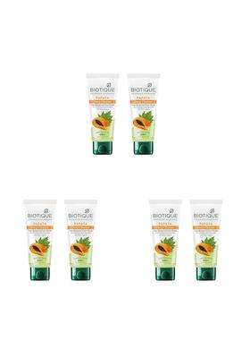 Biotique Papaya Deep Cleanse Face Wash 2x100 ml (Pack of 3) | Gentle Exfoliation | Visibly Glowing Skin | 100% Botanical Extracts