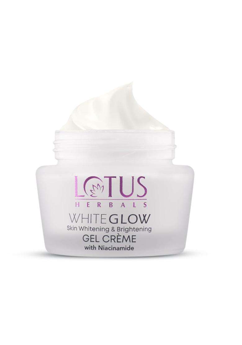 Lotus Herbals WhiteGlow Skin Whitening And Brightening Gel Cream 40g | Natural Herbal Care | With Niacinamide | Face Cream For Men And Women - Indya