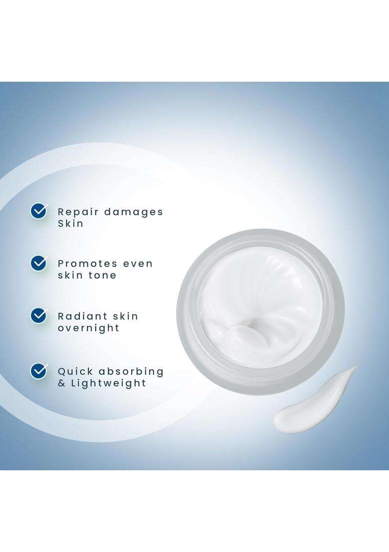 Lotus Herbals WhiteGlow Skin Whitening & Brightening Nourishing Night Creme 60g | Natural Herbal Care | Reduces Dark Spots & Dullness | Paraben-Free - Indya