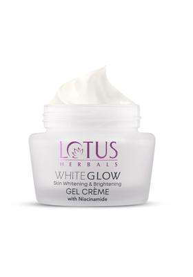 Lotus Herbals Whiteglow With Niacinamide Skin Whitening & Brightening Gel Creme 60g | Natural Herbal Care