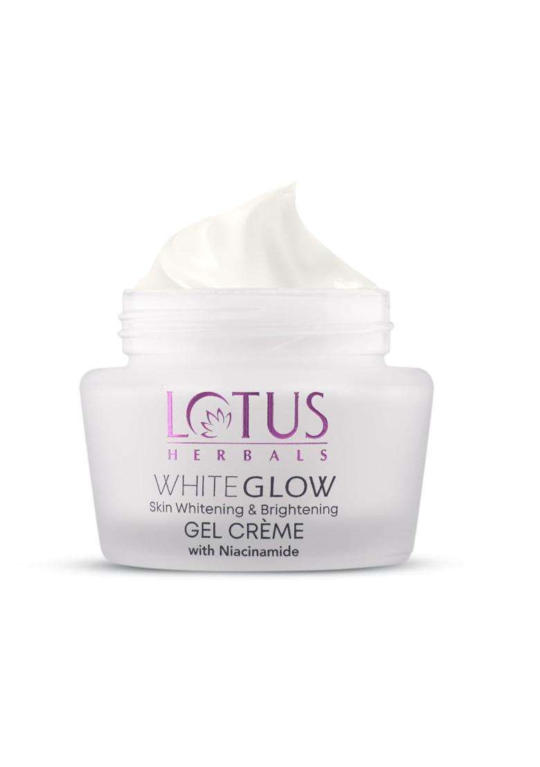 Lotus Herbals Whiteglow With Niacinamide Skin Whitening & Brightening Gel Creme 60g | Natural Herbal Care - Indya