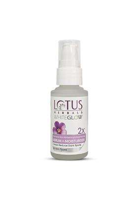Lotus Herbals WhiteGlow Intensive Skin Whitening & Brightening Serum + Moisturiser 30 ml | Natural Herbal Care | Reduce Dark Spots & Dullness