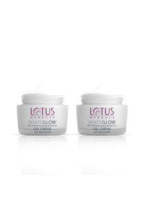 Lotus Herbals WhiteGlow Skin Whitening And Brightening Gel Cream 60g (Pack of 2) | Natural Herbal Care | With Niacinamide | All Skin Types