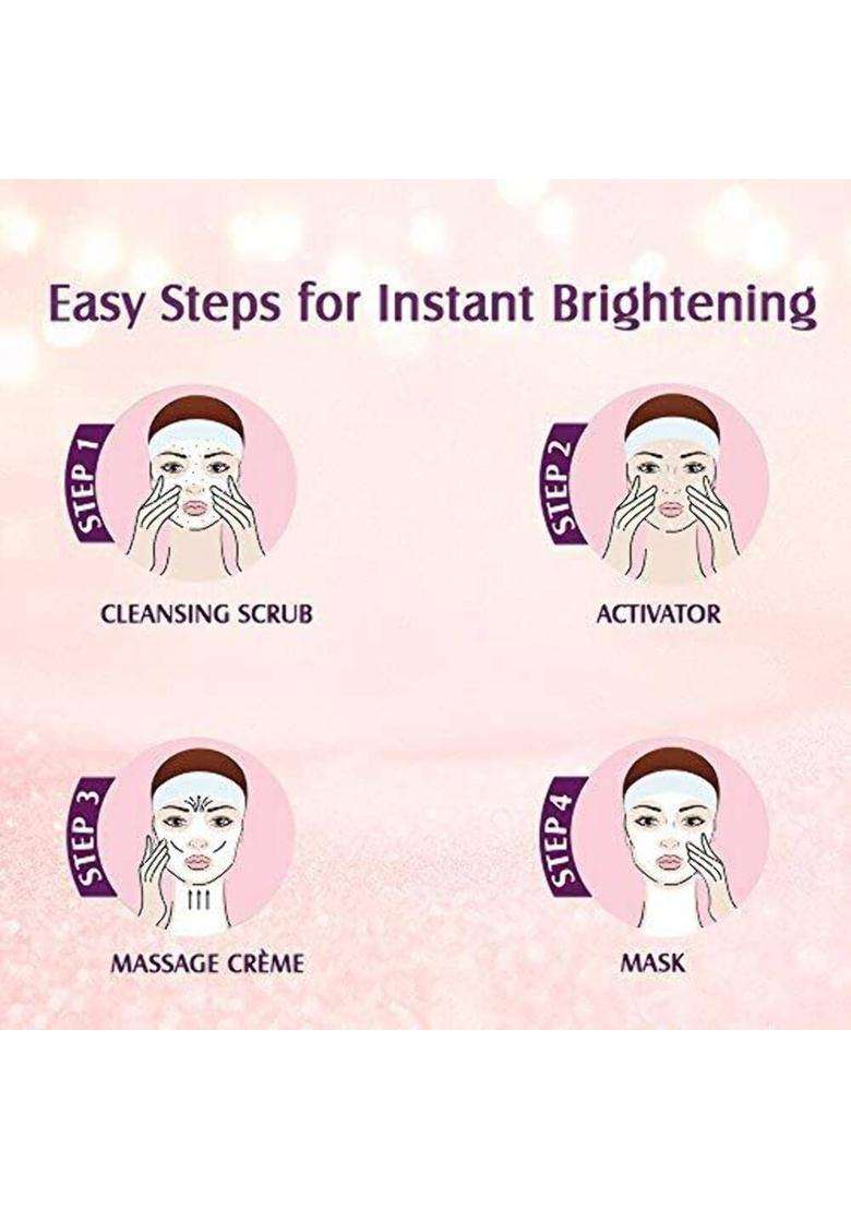 Lotus Herbals Radiant Pearl Cellular 1 Facial Kit 37g | Natural Herbal Care | For Deep Cleaning | With Pearl Extracts & Green Tea - Indya
