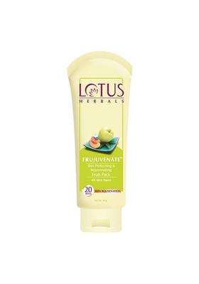Lotus Herbals Frujuvenate Skin Perfecting & Rejuvenating Cream Fruit Pack, 60g | Natural Herbal Care