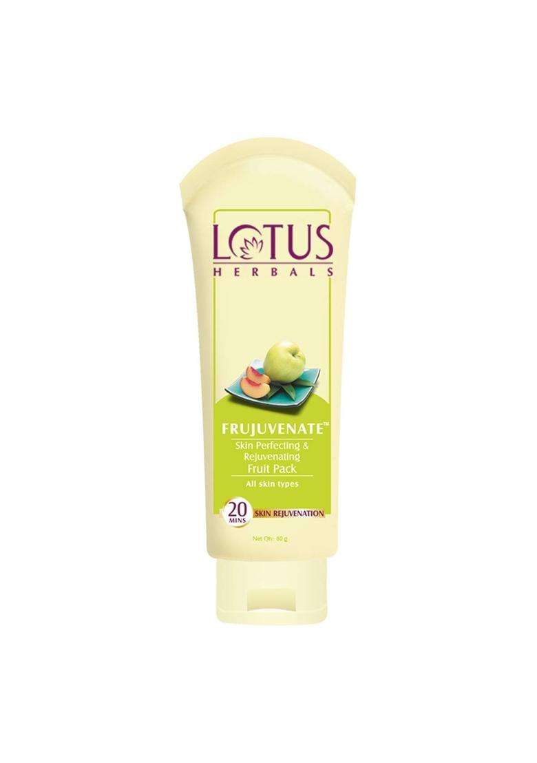 Lotus Herbals Frujuvenate Skin Perfecting & Rejuvenating Cream Fruit Pack, 60g | Natural Herbal Care - Indya