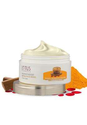 Lotus Herbals Radiance Boost Ubtan 100g | Natural Herbal Care | Face Mask | Turmeric, sandalwood and rose water | shiny skin | Dark Spot Reduction