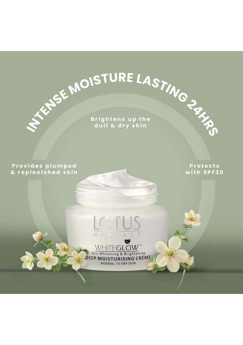 Lotus Herbals Whiteglow Oil Control Face Wash 100 g, Deep Moisturising Cream 60 g (Pack of 2) | Natural Herbal Care - Indya