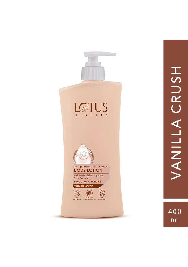 Lotus Herbals Complete Repair & Nourish Body Lotion Buy1 Get1 Free 400 ml X 2 | Natural Herbal Care | Helps Improve Texture & Strenghthen Skin Barrier - Indya
