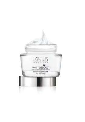 Lotus Herbals Whiteglow Skin Whitening And Brightening Massage Creme, 60g (Pack of 2) | Natural Herbal Care